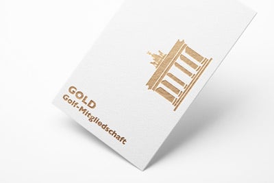 Berlin-Golf-Mitgliedschaft-gold Mitgliedschaftskarte in gold
