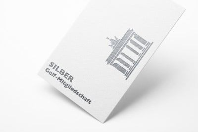 Berlin-Golf-Mitgliedschaft-silber Mitgliedschaftskarte in silber