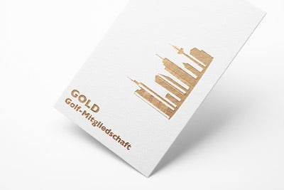 Frankfurt-Golf-Mitgliedschaft-Gold Mitgliedschaftskarte in gold