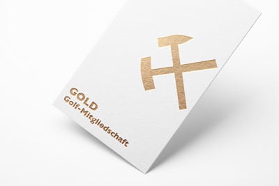 Pott-Golf-Mitgliedschaft-gold Mitgliedschaftskarte in gold