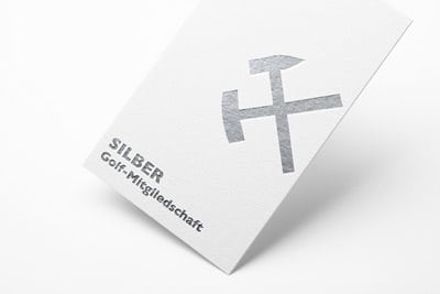 Pott-Golf-Mitgliedschaft-silber Mitgliedschaftskarte in silber